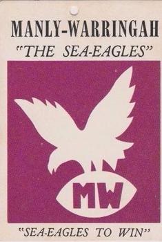 1968 Scanlens Series 2 - Team Emblems #NNO Manly Sea Eagles Front